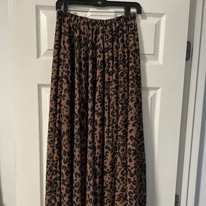 Cheetah print skirt